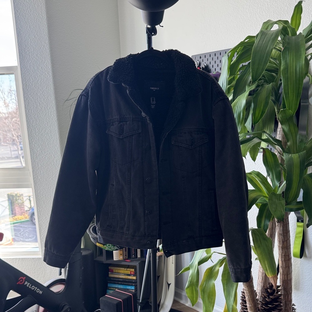 Forever 21 Black Kids Jean Jacket